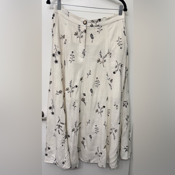 Industry Republic Clothing Embroidered Maxi Skirt | Boho Flowy Statement Skirt - Picture 5 of 5